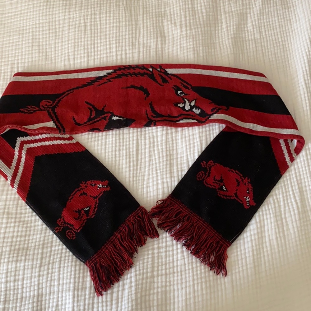 Arkansas Razorback scarf
